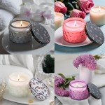 Natural Soy Wax Scented Candle Set - 4 Pack