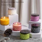 Natural Soy Wax Scented Candle Set - 4 Pack