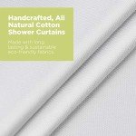 Eco-Friendly Cotton Shower Curtain (36" x 74")