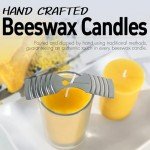100% Pure Beeswax Pillar Candles – 4 Pack