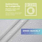 Eco-Friendly Cotton Shower Curtain (36" x 74")