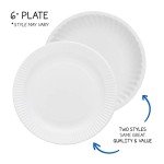 Eco-Friendly Uncoated White Paper Plates - 100 Pack