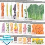 Qinline 24-Pack Eco-Friendly Reusable Food Storage Bags
