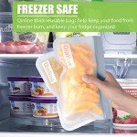 Qinline 24-Pack Eco-Friendly Reusable Food Storage Bags