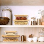 Eco-Friendly Glass Food Storage with Bamboo Lids