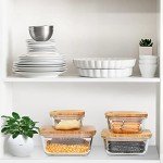Eco-Friendly Glass Food Storage with Bamboo Lids