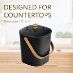 Bamboo Compost Bin Set for Kitchen Waste