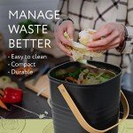 Bamboo Compost Bin Set for Kitchen Waste