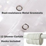 Eco-Friendly 3D Water Cube Shower Curtain Liner