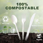 150PCS Heavy Duty Compostable Utensils Set