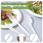 150PCS Heavy Duty Compostable Utensils Set