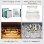 Eco-Friendly Glass Food Container Set - 4 Pack