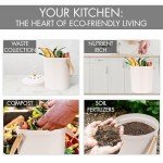 Stylish Smell-Proof Kitchen Compost Bin - 1.1 Gallon