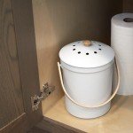 Stylish Smell-Proof Kitchen Compost Bin - 1.1 Gallon