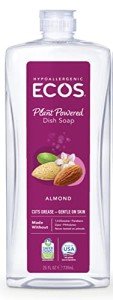 Natural Almond Dishwashing Liquid by ECOS - 25 Oz