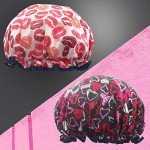 Eco-Friendly Extra Large Waterproof Shower Cap Duo