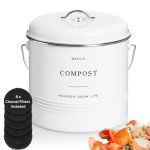 Eco-Friendly Kitchen Compost Bin – 1.3 Gallon