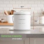 Eco-Friendly Kitchen Compost Bin – 1.3 Gallon