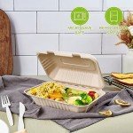 75 Pack Compostable Take Out Food Containers