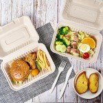 75 Pack Compostable Take Out Food Containers