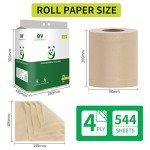 Eco-Friendly Bamboo Toilet Paper - 18 Rolls