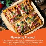 Compostable Palm Leaf Square Plates - 50 Count