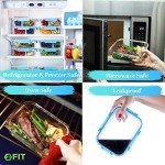 Eco-Friendly Glass Meal Prep Containers Set - 4 Pack