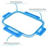 Eco-Friendly Glass Meal Prep Containers Set - 4 Pack