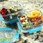 Eco-Friendly Glass Meal Prep Containers Set - 4 Pack