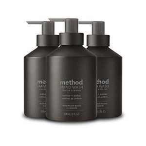 Method Reusable Hand Soap, Vetiver + Amber, 12 oz