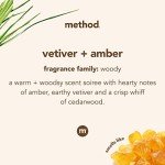 Method Reusable Hand Soap, Vetiver + Amber, 12 oz