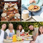 Eco-Friendly Compostable Paper Plates & Utensils Set