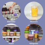 WeeSprout Reusable Glass Baby Food Storage Jars