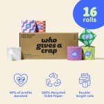 Eco-Friendly 100% Recycled Toilet Paper Rolls