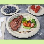 100 Count Compostable Dessert Plates - Eco-Friendly Design