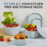 Reusable Silicone Food Storage Containers Set - 6 Pcs