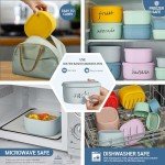 Reusable Silicone Food Storage Containers Set - 6 Pcs