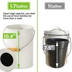 Eco-Friendly 1.7 Gallon Indoor Compost Bin