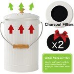 Eco-Friendly 1.7 Gallon Indoor Compost Bin