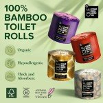 Eco-Friendly Bamboo Toilet Paper - 4 Pack