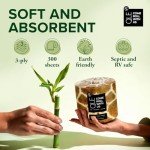 Eco-Friendly Bamboo Toilet Paper - 4 Pack