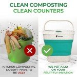 Eco-Friendly Collapsible Compost Bin with Lid