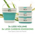 Eco-Friendly Collapsible Compost Bin with Lid