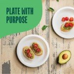 Eco-Friendly 7-Inch Compostable Paper Plates - 125 Pack