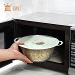 8 Pack Eco-Friendly Silicone Lids for Food Storage