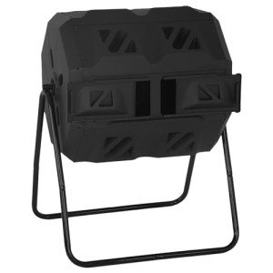 43 Gallon Dual Chamber Outdoor Compost Bin