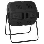 43 Gallon Dual Chamber Outdoor Compost Bin