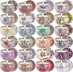 Howemon 24 Pack Natural Scented Candles Set