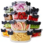 24-Piece Eco-Friendly Glass Food Storage Set