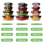 24-Piece Eco-Friendly Glass Food Storage Set